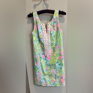 Lilly Pulitzer Pink and Green Mini Dress